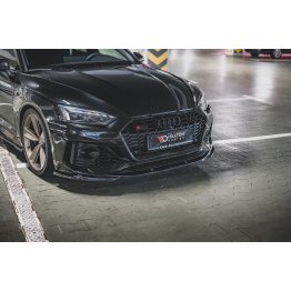 Накладка сплиттер на передний бампер на Audi RS5 B9 рестайл